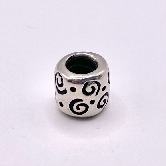 Pandora Retired Curls Charm Sterling Silver 790124 - Picture 4 of 6